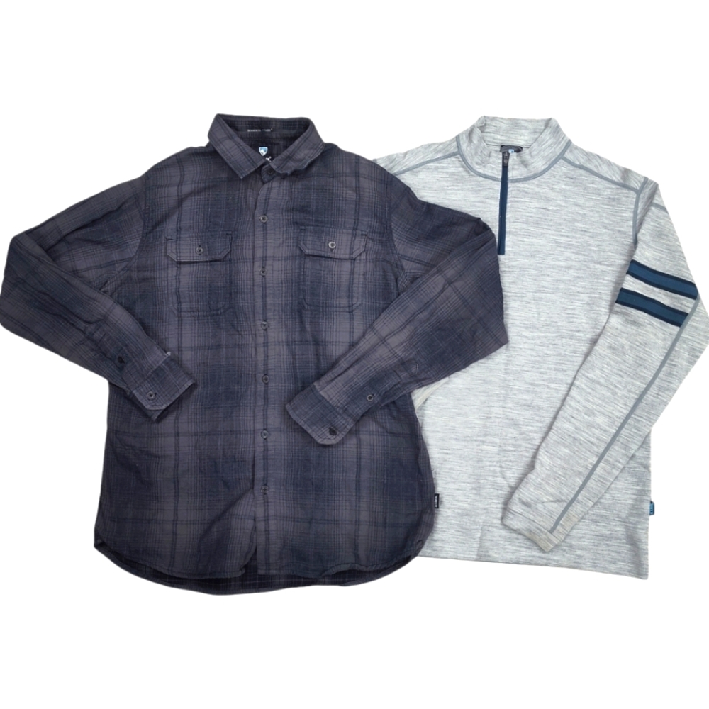 *LOT* Kuhl Shirt  AND Zip Up Pullover Medium